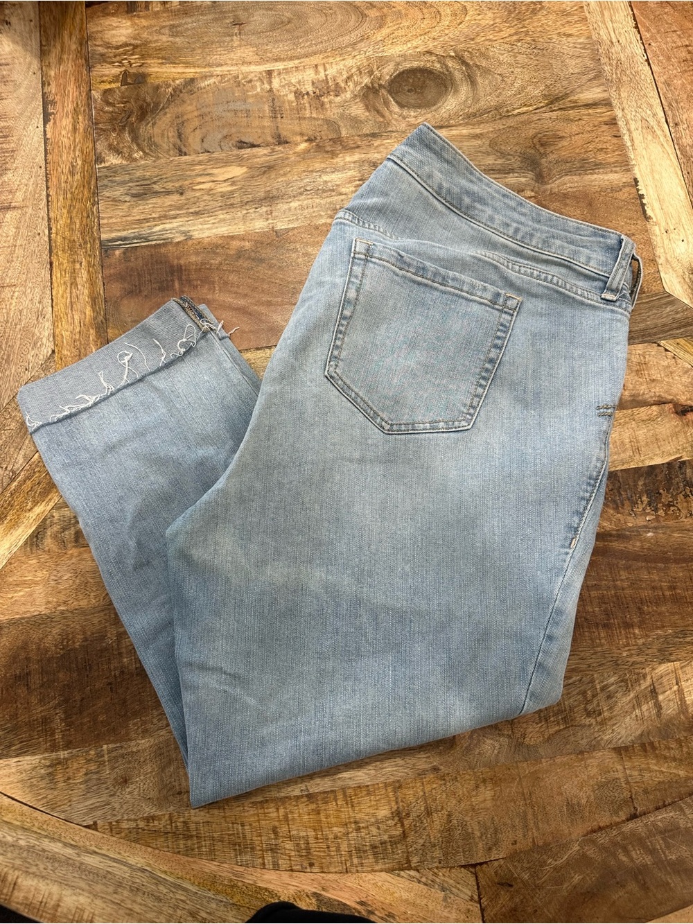 torrid Light Blue Crop Boyfriend Jeans